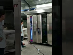 YKZ-100AD/YZD-100AD/YKG-100AD huile diesel à gaz électrique 380V/220V 32 plateaux four rotatif de boulangerie avec tra