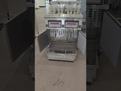 OFG-220 deux pots quatre paniers avec filtrage d'huile gaz friteuse à chips ouvertes