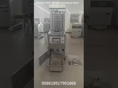 6HD électrique 12KW 380V 28L 6 plateau de friture grande productivité ronde friteuse à pression de poulet