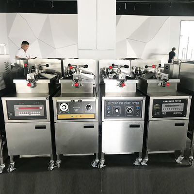Friteuse à pression électrique à panneau mécanique 4HD avec filtration automatique