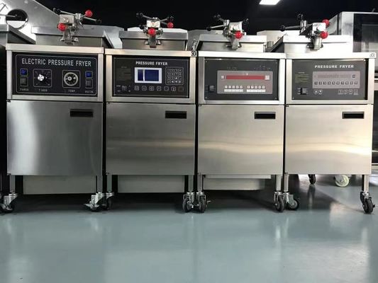 Panneau LCD électrique vertical commercial avec filtration Friteuse à pression pour poulet