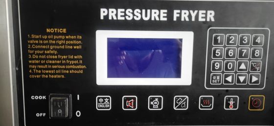 Panneau LCD électrique vertical commercial avec filtration Friteuse à pression pour poulet