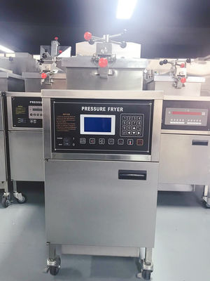Panneau LCD électrique vertical commercial avec filtration Friteuse à pression pour poulet