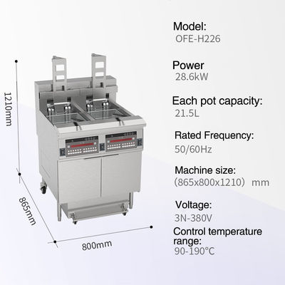 Cnix haute performance KFC style électrique ouverte machine à frire
