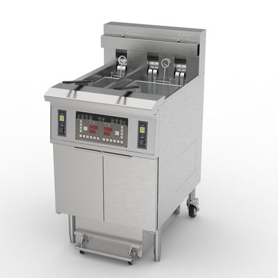 électrique deux pots 3 paniers 21.5L+11.6L avec le système de filtre à huile puces ouvertes friteuse