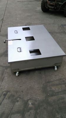 Trois pots six paniers panneau électrique numérique de l'ordinateur ouverte friteuse avec filtration d'huile