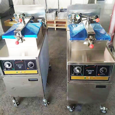 Panneau mécanique 304 SUS Pour chauffer le poulet à gaz Friteuse sous pression avec filtration à l'huile
