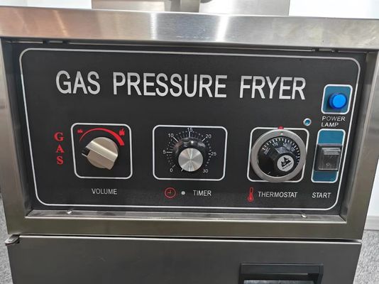 Panneau mécanique 304 SUS Pour chauffage au gaz Friteuse à pression pour poulet sans filtration d'huile