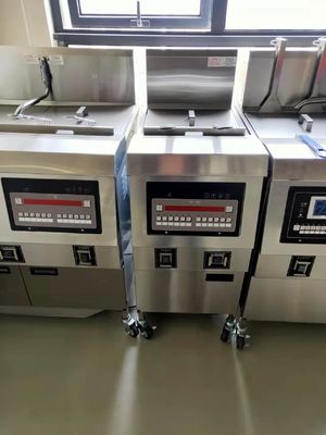 Haute efficacité facile à utiliser Grande capacité électrique avec filtration d'huile Chips commerciaux Friteuse ouverte