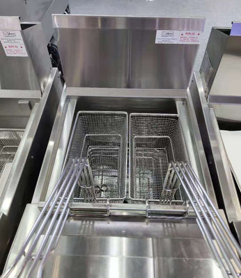 Haute efficacité facile à utiliser Grande capacité électrique avec filtration d'huile Chips commerciaux Friteuse ouverte
