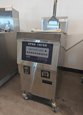 Chauffage rapide 304SUS 13,5kw Ascenseur automatique Technologie avancée Chips commerciaux électriques Friteuse ouverte