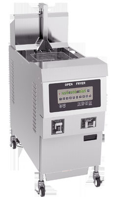 Chauffage rapide 304SUS 13,5kw Ascenseur automatique Technologie avancée Chips commerciaux électriques Friteuse ouverte