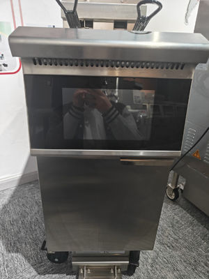 Une casserole deux paniers panneau tactile intelligent 14KW 380V électrique ouverte friteuse