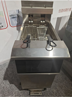 Une casserole deux paniers panneau tactile intelligent 14KW 380V électrique ouverte friteuse