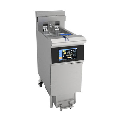 Une casserole deux paniers panneau tactile intelligent 14KW 380V électrique ouverte friteuse