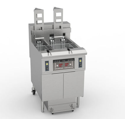 21.4KW Double réservoir 11.6L + 21.5L Panneau d'ordinateur numérique Chips électriques Friteuse ouverte