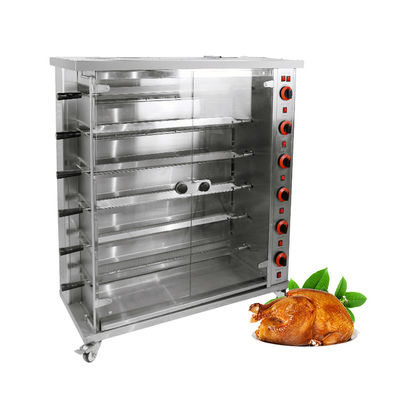 Machine à rôtir du poulet électrique et gazeuse