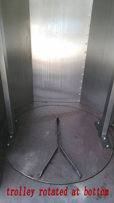 Gaz électrique huile diesel 380V/220V 32 plateaux boulangerie four rotatif avec plateaux et chariot
