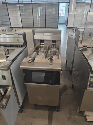 14.3kw de puissance écran tactile panneau intelligent électrique machine à frire à puces ouvertes