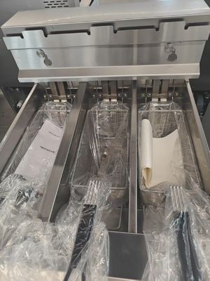 3 pots 3 paniers 21 kW électrique numérique friteuse ouverte