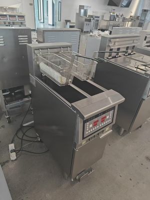 Deux pots deux paniers pétrole électrique friteuse ouverte avec filtration d'huile