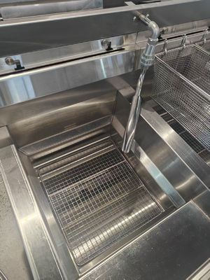 Appareil de friture à froid 2 pommes à gaz puces friteuse à huile ouverte
