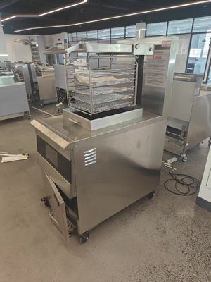 Panneau tactile électrique 8HD 55L 5 plateau de friture Grande productivité 17KW Friteuse ouverte
