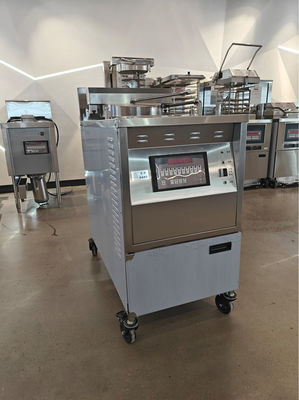 6HD électrique 12KW 380V 28L 6 plateau de friture grande productivité ronde friteuse à pression de poulet