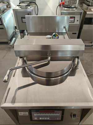 6HD électrique 12KW 380V 28L 6 plateau de friture grande productivité ronde friteuse à pression de poulet