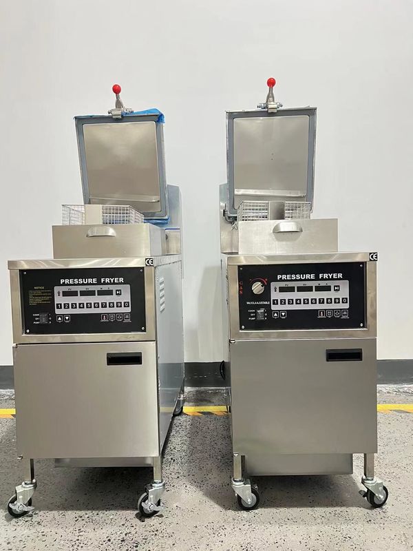 Panneau électrique numérique 380V/220V Friteuse à pression pour poulet sans système de filtre à huile