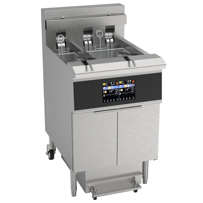 Panneau tactile intelligent 21.4KW 380V avec certification CE avec filtration d'huile Friteuse électrique ouverte