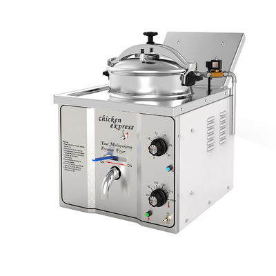Panneau mécanique 16L 3KW 220V/110V Friteuse à haute pression